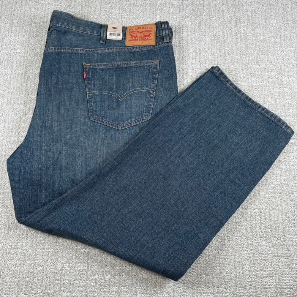 NEW Levi's 559 Mens 54x32 Relaxed Straight Leg Denim Blue Jeans